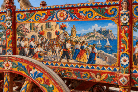 Sicilian Cart Painting: Moving Stories, Ornament and Skilled Woodwork