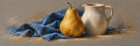 Colored Chalk Drawing: Line, Powder and the Colour of Paper